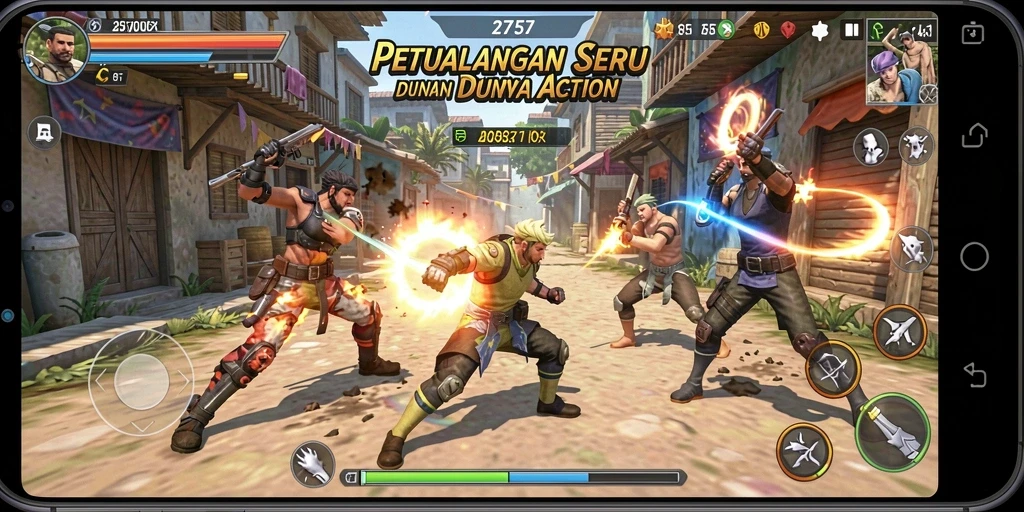 Tampilan gameplay seru di dalam 2757 yang menegangkan.