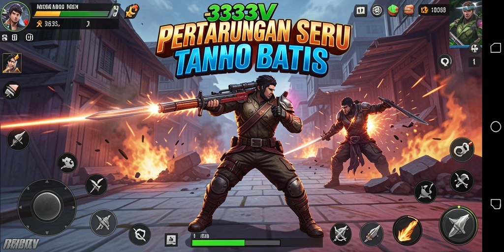 Tampilan pertarungan intens di game 333V penuh aksi.