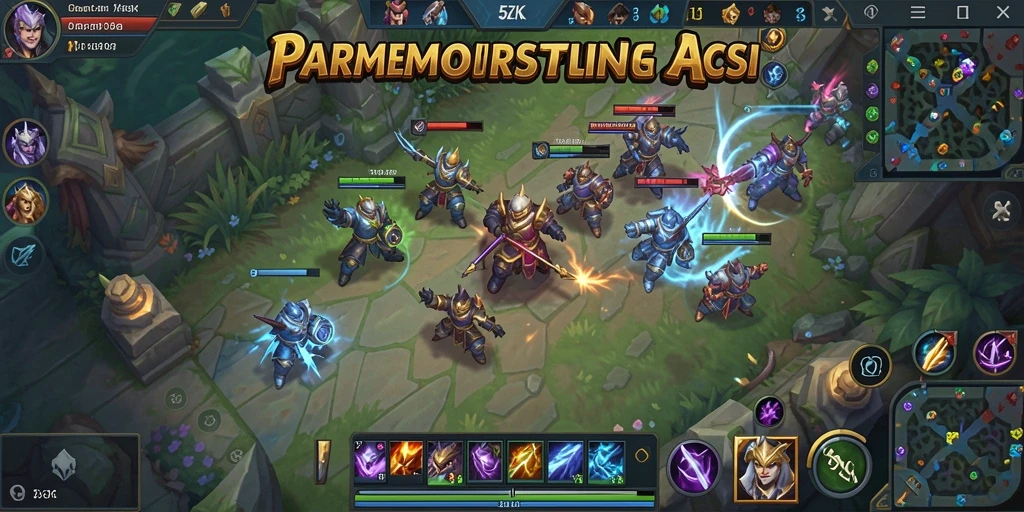 Tampilan gameplay seru dari 5ZK dengan aksi MOBA yang mengasyikkan.