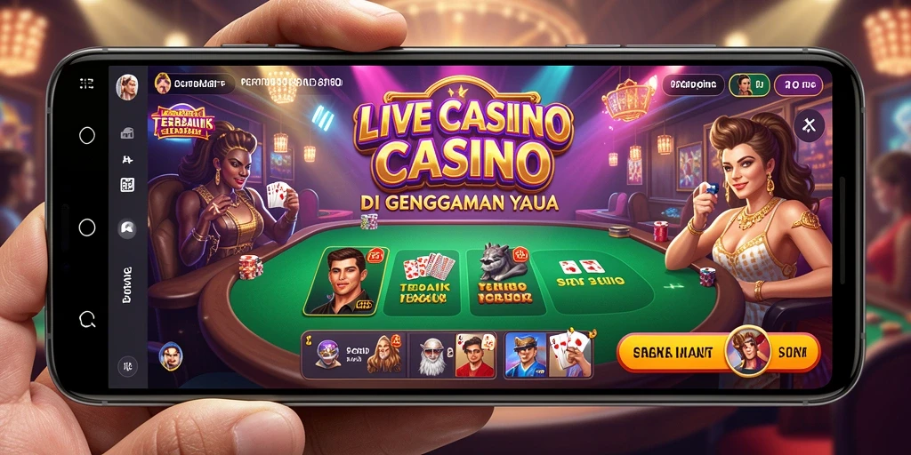 Tampilan menarik dari permainan Live Casino 8180 dengan dealer profesional.
