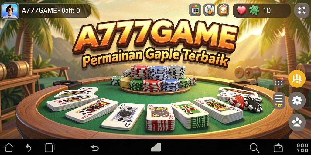 Tampilan gameplay Gaple yang menarik di A777GAME.