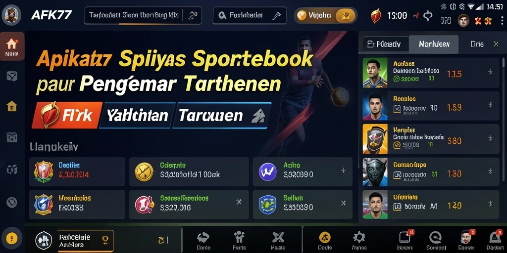 Tampilan screenshot gameplay Sportsbook AFK77 yang menarik dan interaktif.