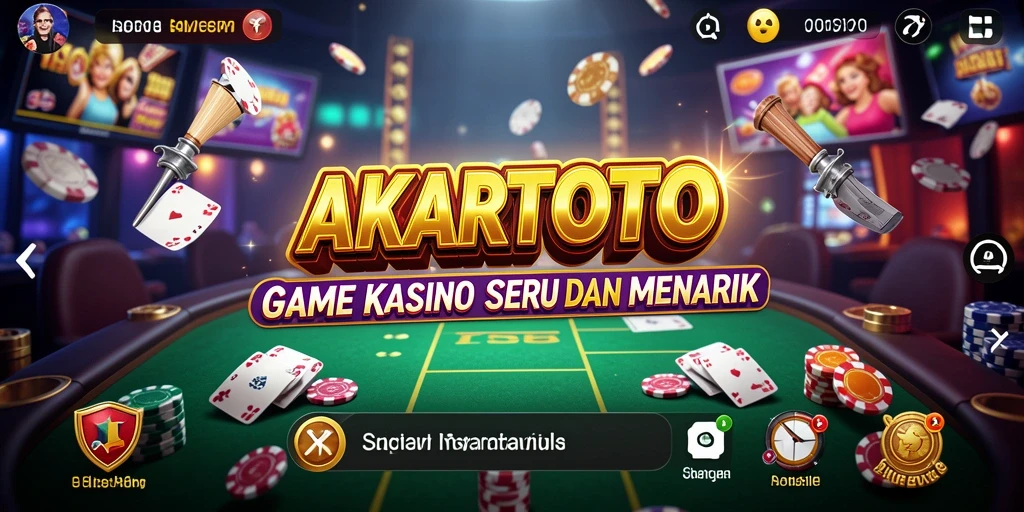 Gameplay menegangkan dan menyenangkan di AKARTOTO.
