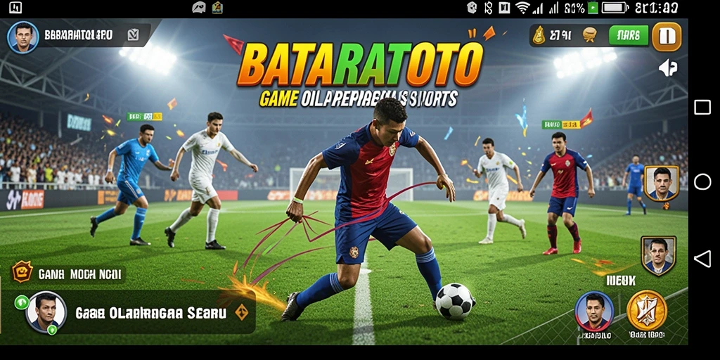 Tangkapan layar gameplay BATARATOTO yang menampilkan aksi olahraga yang dinamis.