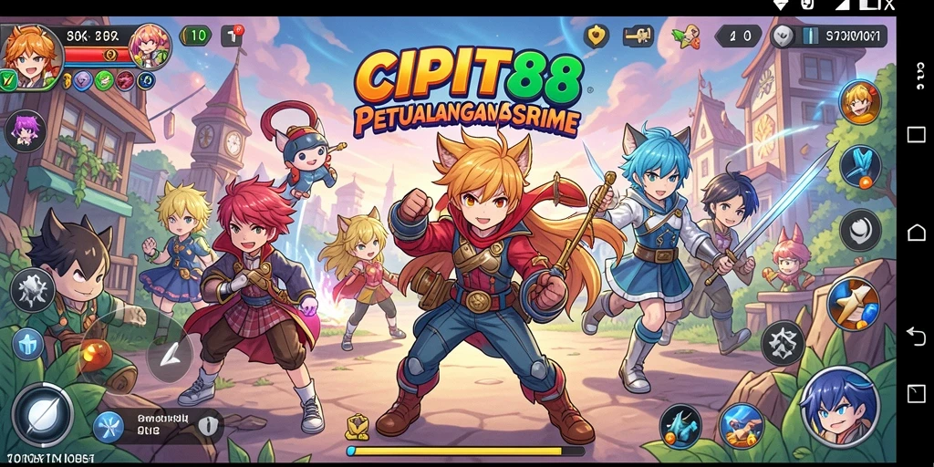 Gameplay <strong>CIPIT88</strong> yang penuh warna dan karakter anime yang unik.
