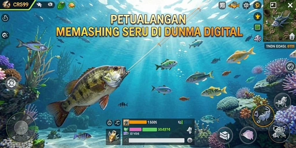 Tangkapan ikan besar dan momen seru dalam gameplay Fishing.