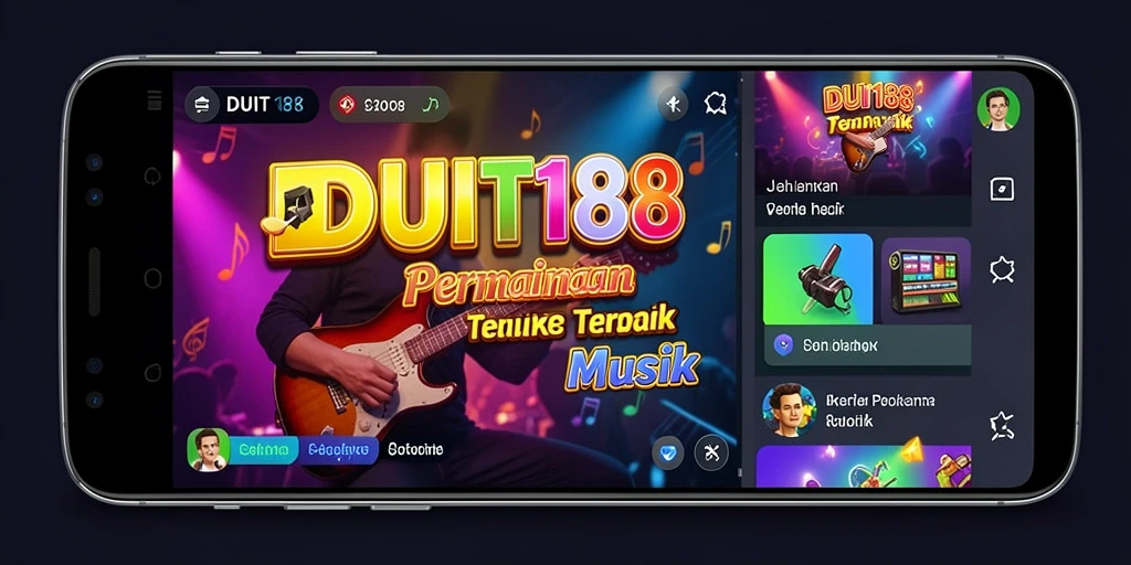 Tampilan gameplay seru di <strong>DUIT188</strong> yang penuh dengan musik.