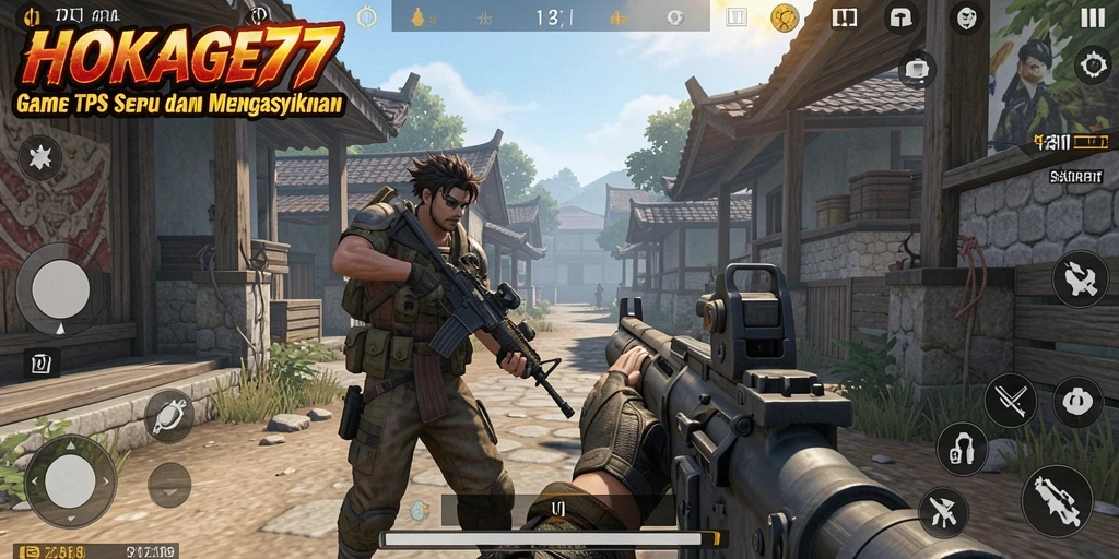 Tampilan gameplay HOKAGE77 yang menegangkan di medan perang.