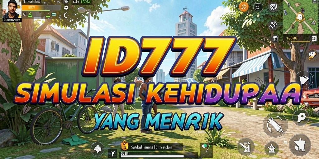 Tampilan gameplay ID777 dengan interaksi karakter yang mendetail.