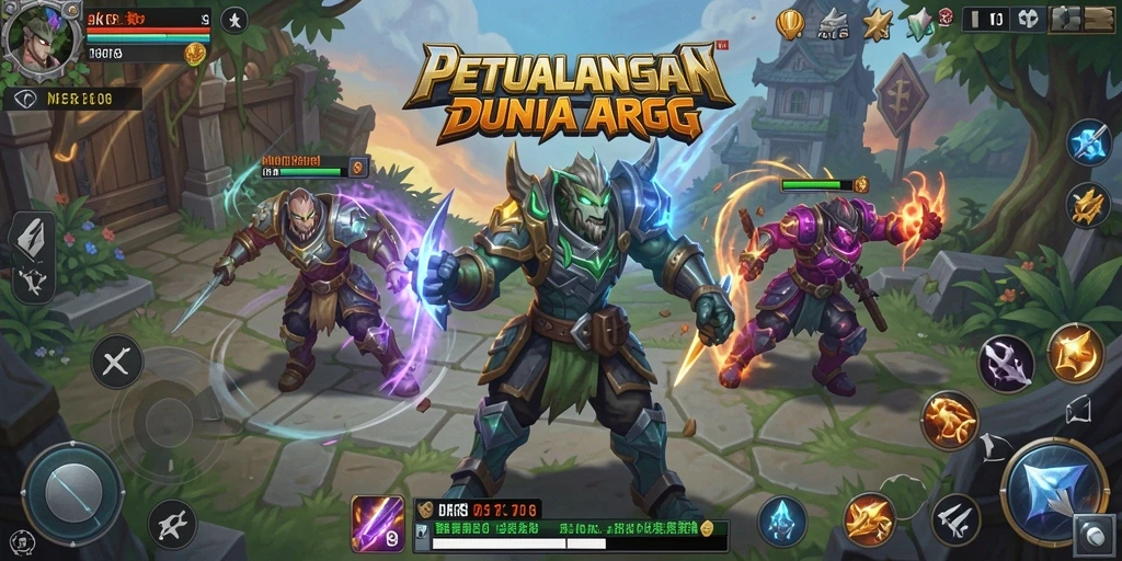 Tampilan gameplay seru dalam JKT8 yang memukau.