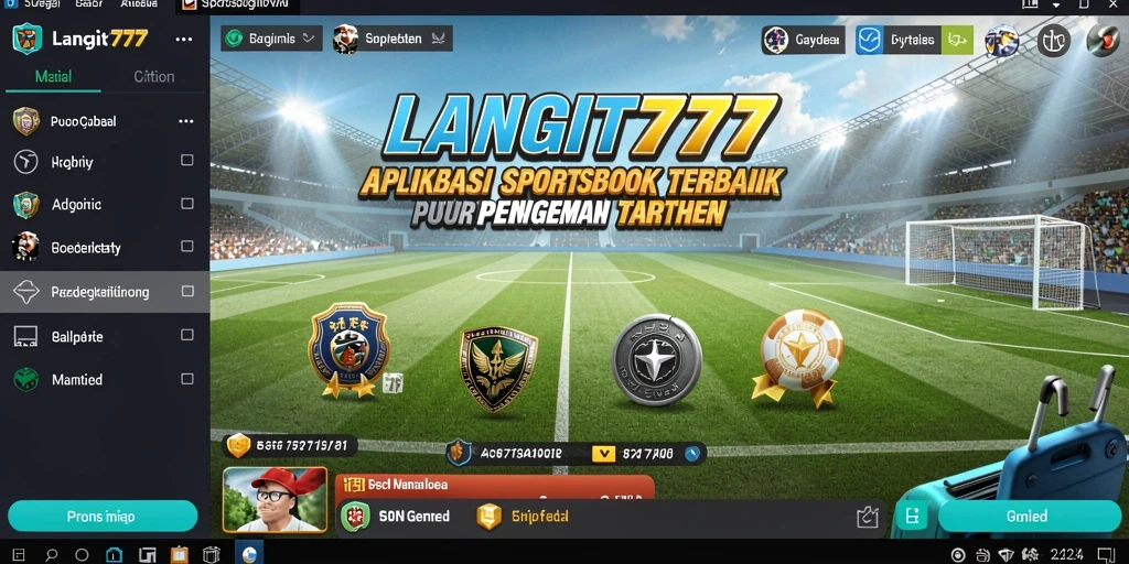 Tampilan gameplay LANGIT777 saat melakukan taruhan pada pertandingan olahraga.