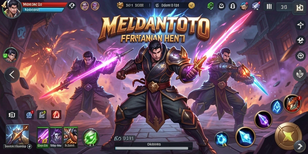Tampilan gameplay seru di MEDANTOTO dengan karakter bertarung hebat.