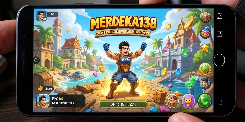 Tampilan menarik dari gameplay MERDEKA138 dengan tantangan puzzle.