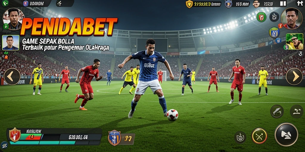 Tampilan gameplay seru di game sepak bola PENIDABET.