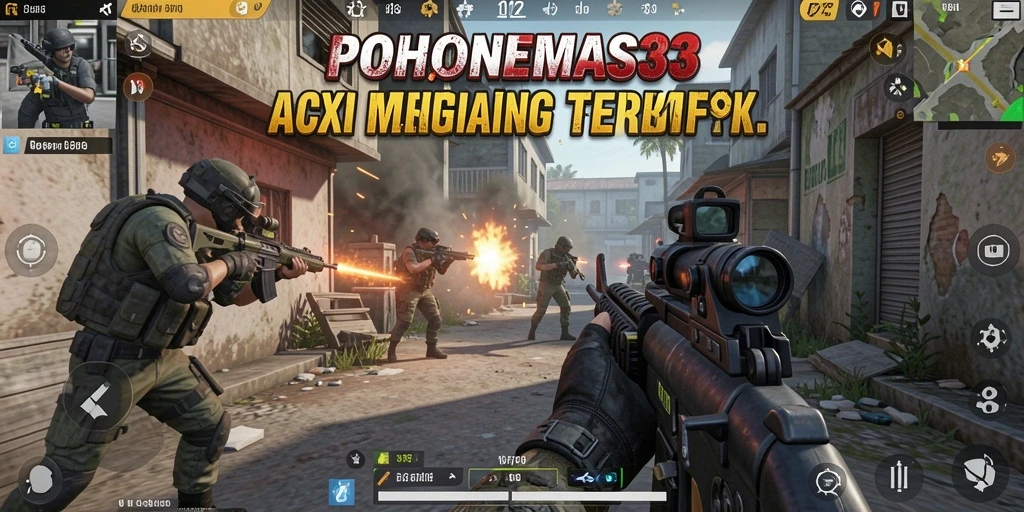 Tampilan menarik dari gameplay intens di POHONEMAS33.