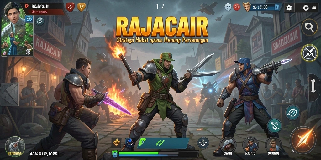 Tampilan gameplay RAJACAIR dengan aksi strategi mendalam.