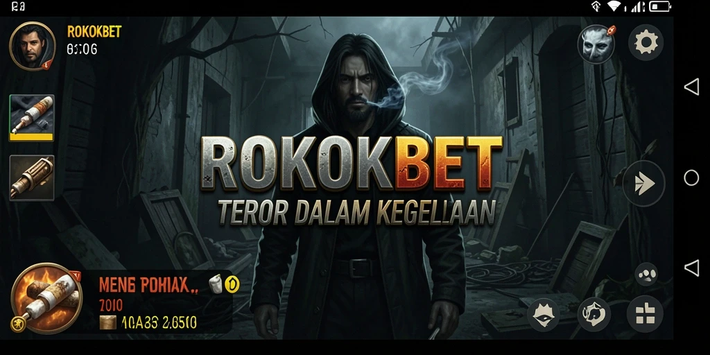Tampilan menakutkan dari gameplay ROKOKBET.