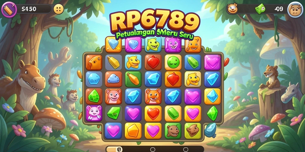 Screenshot utama RP6789 menampilkan gameplay seru dalam Match-3.