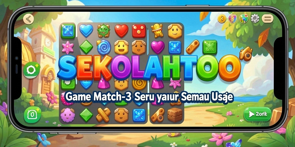 Tangkapan layar dari gameplay menegangkan dan ceria di SEKOLAHTOTO.
