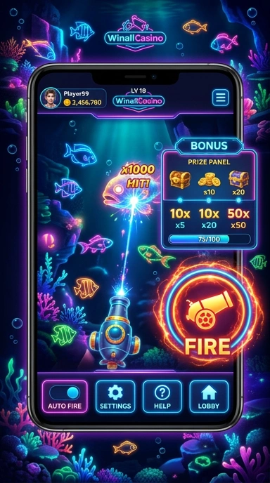 Tangkapan layar permainan favorit di aplikasi winallcasino.